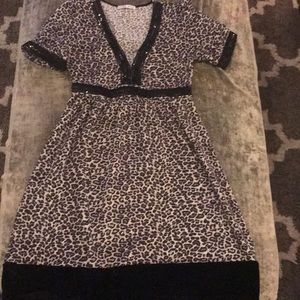 Cheetah sweater dress